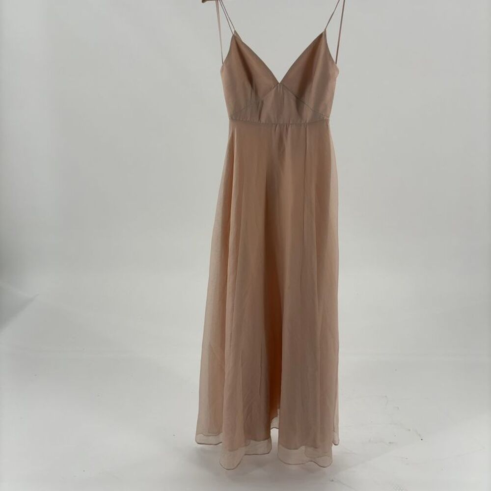 sau lee Evelyn Sparkle Chinffon Gown Pink